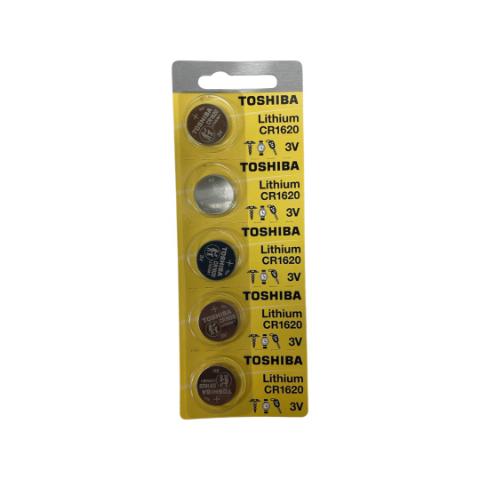Toshiba CR1620 - 3V Lithium Battery (5-Pack)