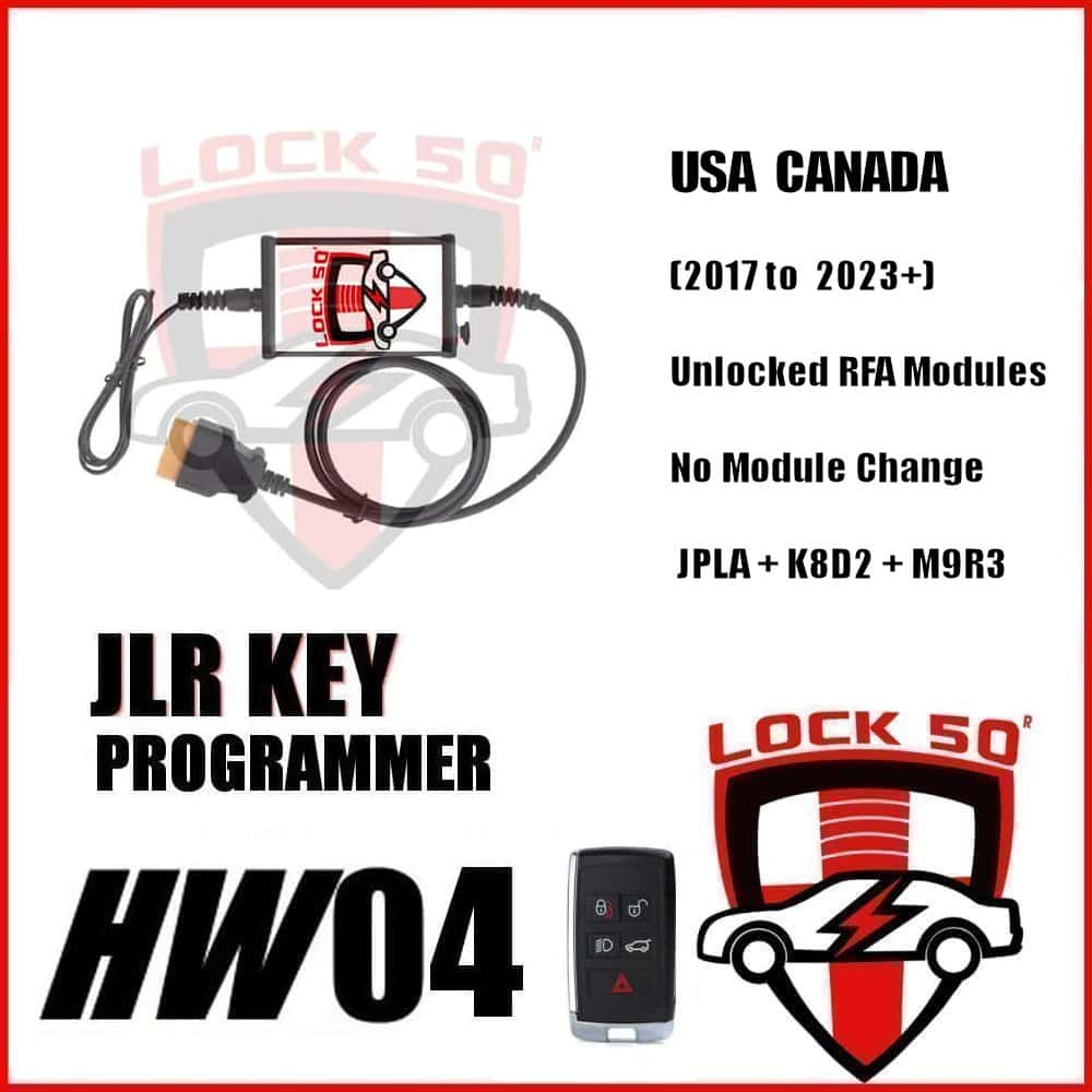 Lock50 JLR Doctor HW04 USA CANADA (2017 TO 2023+) Modules No Module Change Needed JPLA +K8D2+M9R3